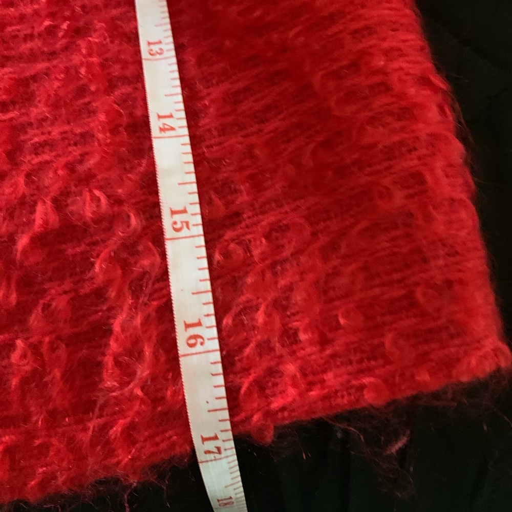 Vibrant Red Teddy Jacket - True Vintage - Picture 7 of 8